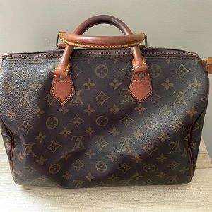 Louis Vuitton Monogram Speedy 30 Hand Bag M41526 LV F9415